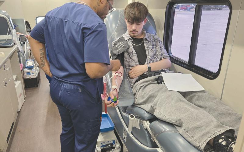 BLOODMOBILE VISITS PERRYTON