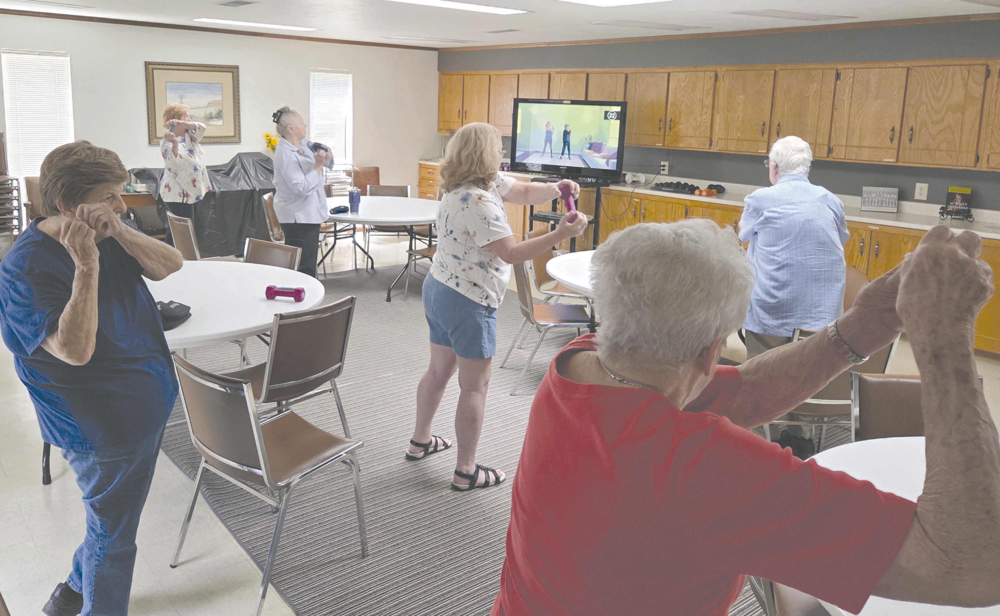Exercise helps improve health for everyone, both young and old, so Ochiltree County Senior Center holds an exercise class every Monday, Wednesday, and Friday starting at 11 a.m. The exercise program is low impact and low pressure, perfect for those new to workouts as well as long-time pros. For more information, contact Senior Center at 806-435-9909.