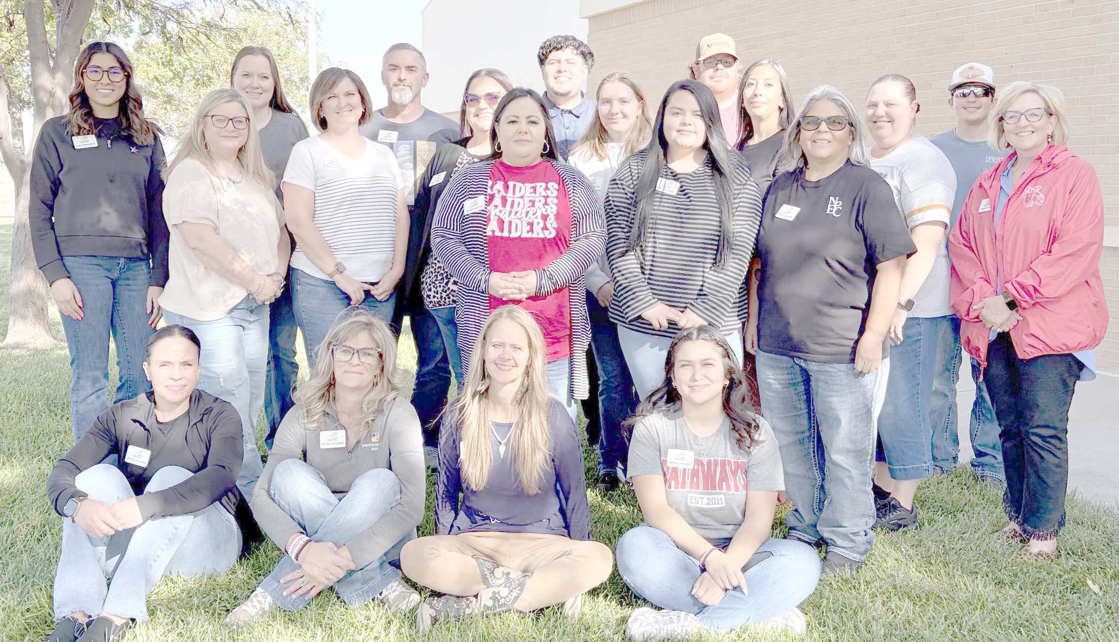 LEADERSHIP PERRYTON CLASS XXV— The 21 members of the Leadership Perryton Class XXV are, seated from left, Leticia Gutierrez, Tiffany Dziubian, Janelle Whitehead and Yadira Ontiveros; second row, Rhonda Murry, Dana Oquin, Yazmin Montes, Cory Estrada and Angela Godino; and third row, Yoli Hernandez, Corina Severn, Brandt Oquin, Sarah Tibbetts, Orlando Perez, Paige Richardson, Resell Crain, Erica Sigala, DeLayne Lozar, Hayden Trejo and Brandy Tirey. Not pictured is Alexia Lilly.