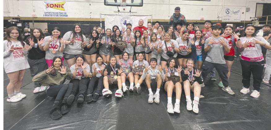 The Rangerette powerlifting team captured the regional championship for the eighth year in a row last weekend. In addition, 12 girls have advanced to the state event, which will be held next week. At the regional meet, the Rettes had 16 medalists, including five regional champions.