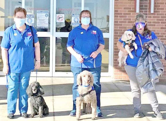 Therapy dog teams visit area hospital