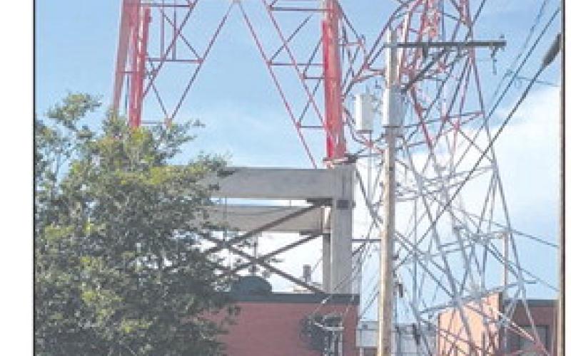 Tower at 3rd and Amherst was toppled by the storm