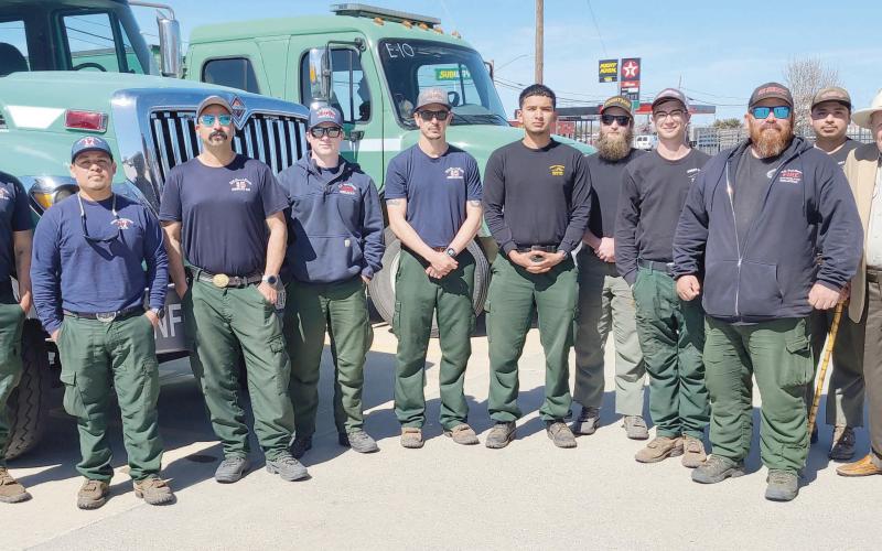 OUT-OF-STATE FIREFIGHTERS STATIONED IN PERRYTON—