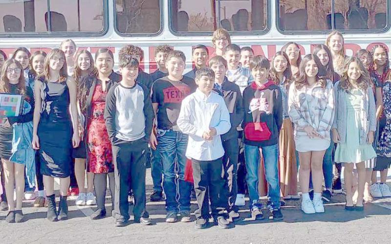 PJH STUDENTS COMPETE AT SOLO &amp;amp; ENSEMBLE— Choir students at Perryton Junior High School traveled to Amarillo on Saturday, Jan. 27, to compete in the Junior High Solo &amp;amp; Ensemble Contest at Tascosa High School in Amarillo. Many students returned with Superior ratings on their performances.
