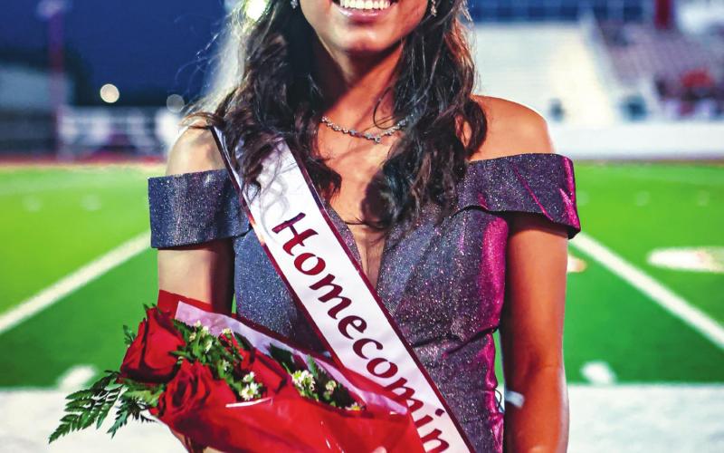 2021 HOMECOMING QUEEN Tanya Navarrete was named 2021 Football Homecoming queen. See story for more information. (Photo courtesy of David Erickson)