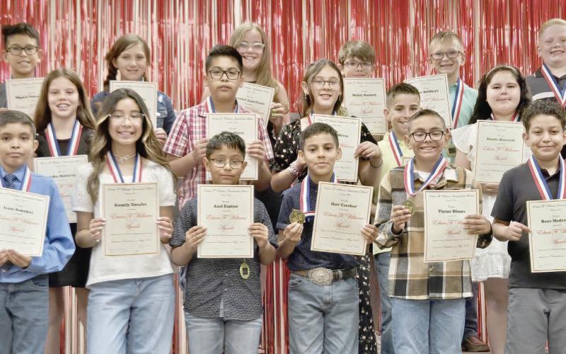 FIFTH GRADE WILLIAMS AWARD RECIPIENTS