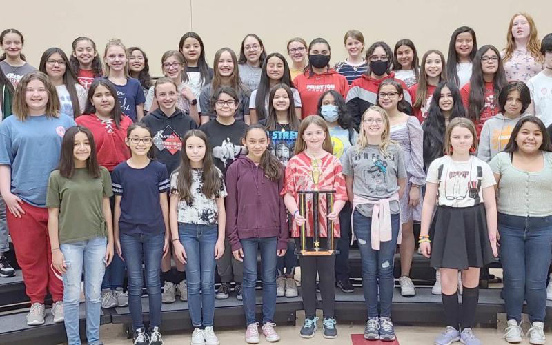 SIXTH-GRADE GIRLS WIN SWEEPSTAKES