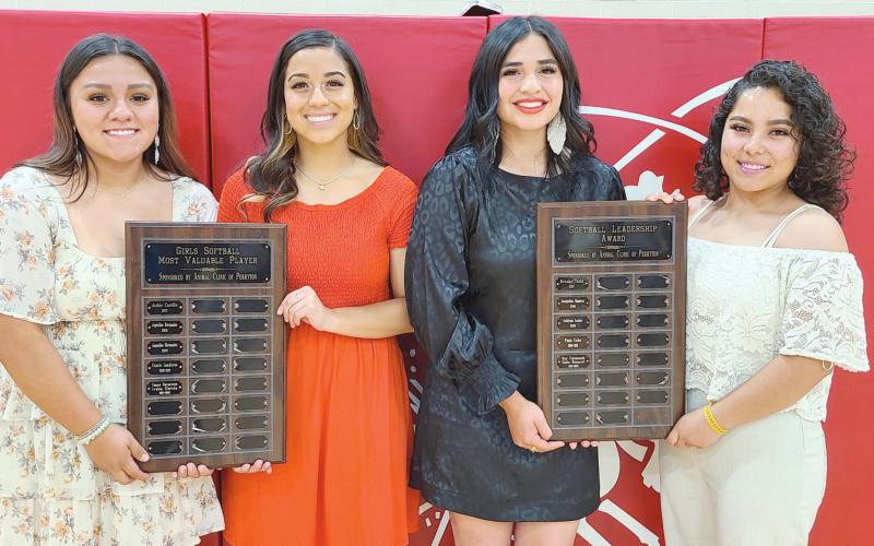 PHS SOFTBALL TEAM WINS AWARDS