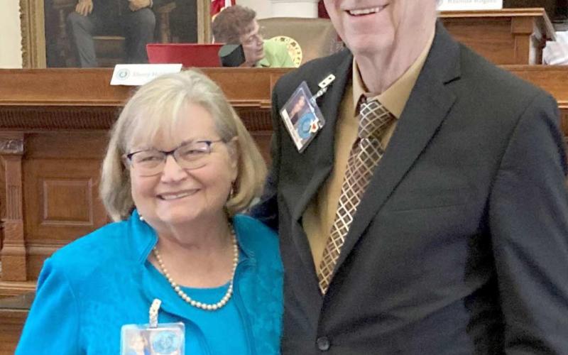 Bobette and Jerome Doerrie at 19th Session of Silver-Haired Legislaturre