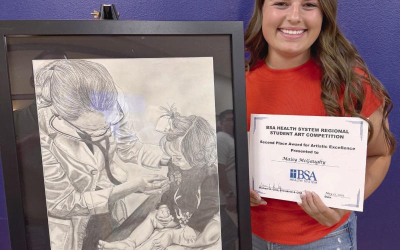 McGAUGHY WINS SECOND IN BSA ART CONTEST
