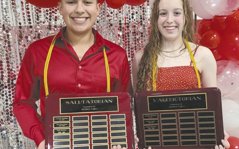 VALEDICTORIAN AND SALUTATORIAN NAMED