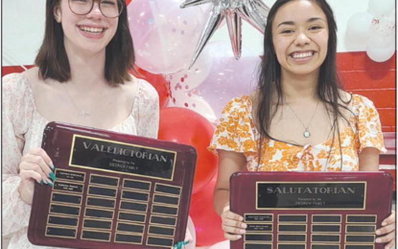 VALEDICTORIAN AND SALUTATORIAN NAMED