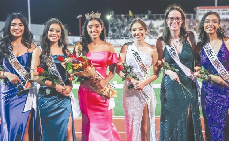 HOMECOMING QUEEN AND COURT