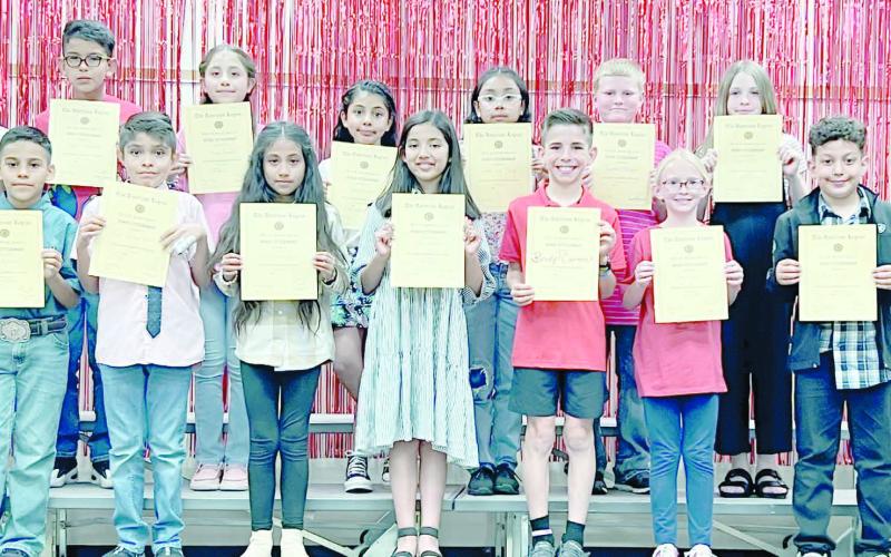 FOURTH GRADE CITIZENSHIP AWARDS—
