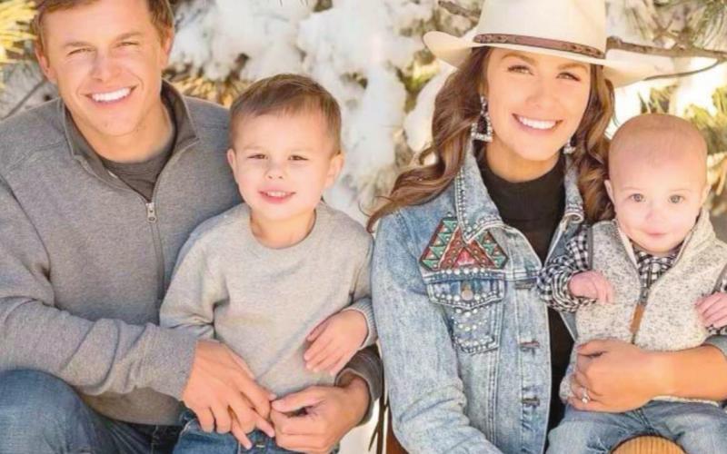 Konner and McKensie Hood with sons Hudson and Hayes