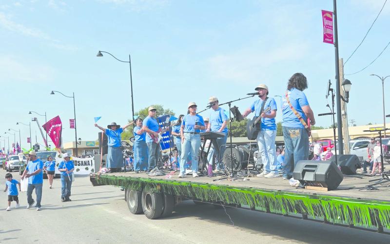 Perryton’s Wheatheart of the Nation Celebration parade brought thousands of viewers out to enjoy the show on Saturday, Aug. 23. The winner of the Non-Profit division of parade entries was the float for Foursquare Gospel Church, featuring a live band.