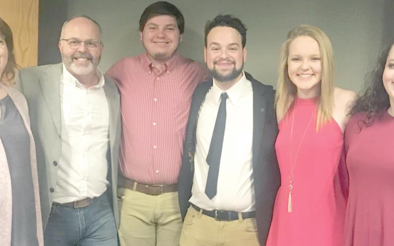 Dyan and Kevin Harrison with son-in-law Austin DeWitt, son Kelin Harrison, and daughters Kaydee Harrison and Keeley DeWitt
