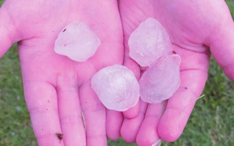 HAIL AND BRIEF TORNADOES REPORTED