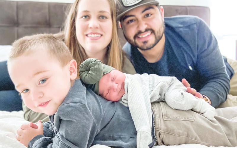 Bayley Garland Ordonez with husband Ivan and children Xander and Zara