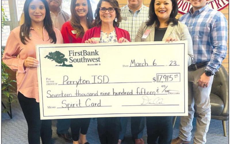 FBSW DONATES ALMOST $18,000 to PISD