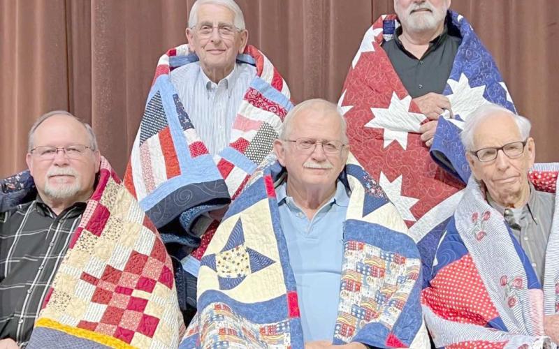 12 Quilts of Valor presented by Friendship Quilt Guild