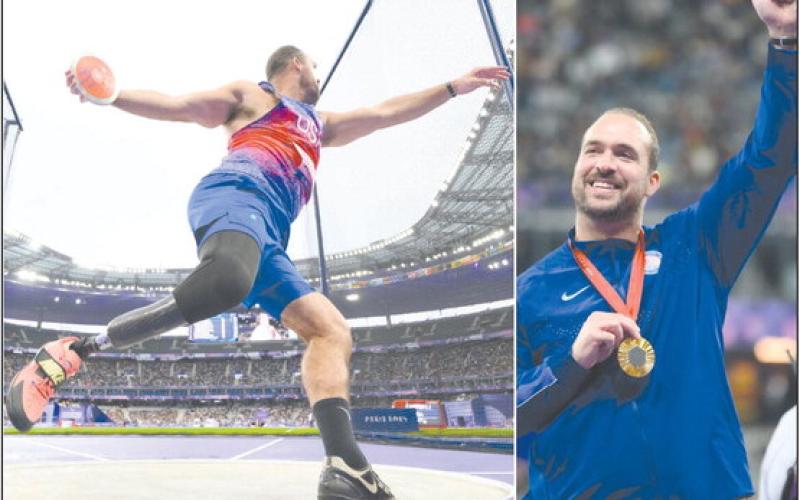Fifth Time Paralympic Gold Medalist Jeremy Campbell in Action and With His Latest Golf Medal