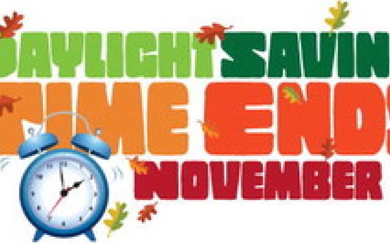 DAYLICHT SAVING TIME ENDS NOVEMBER