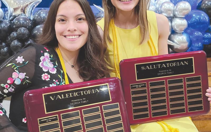 VALEDICTORIAN AND SALUTATORIAN NAMED
