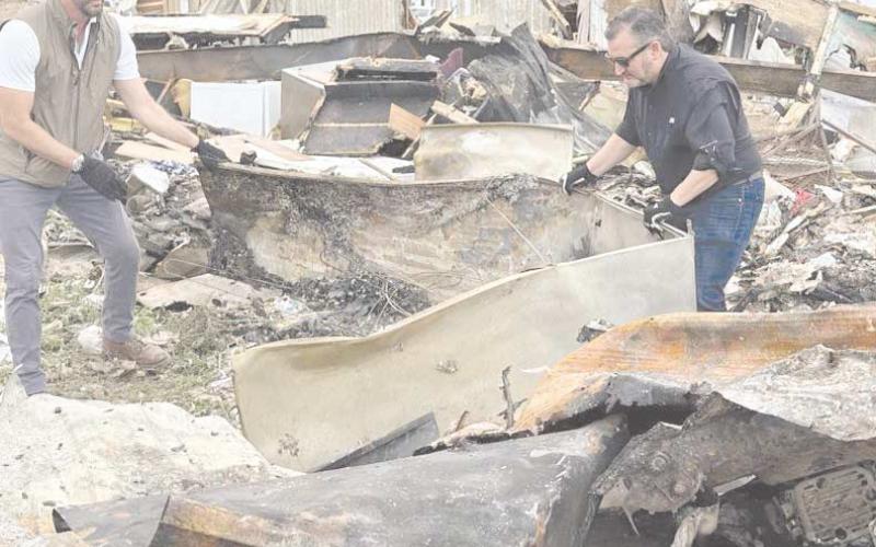 Sen. Ted Cruz and Volunteer Clearing Area