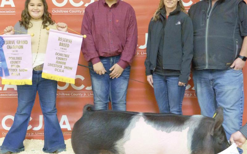 RESERVE GRAND CHAMPION SWINE