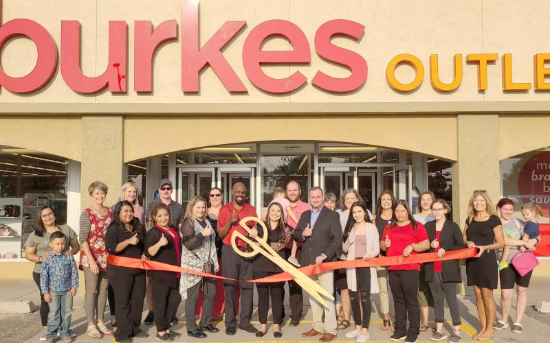 RIBBON CUTTING FOR BURKES OUTLET