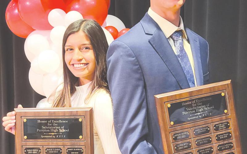 VALEDICTORIAN AND SALUTATORIAN NAMED