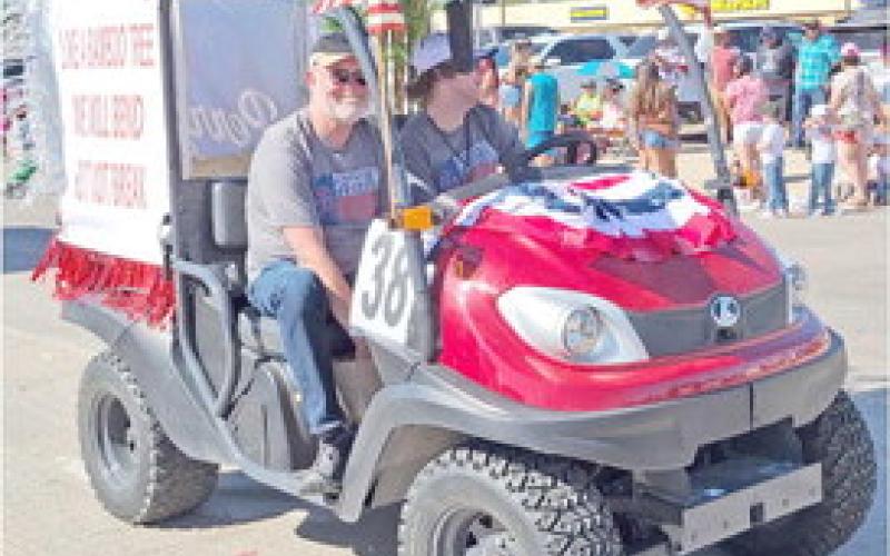 PARADE WINNERS OUT OF THE ORDINARY— Ochiltree County residents turned out on Saturday, Aug. 19 to enjoy the annual Wheatheart of the Nation Celebration parade. The winner in the Out of the Ordinary category was Parker Swinney.