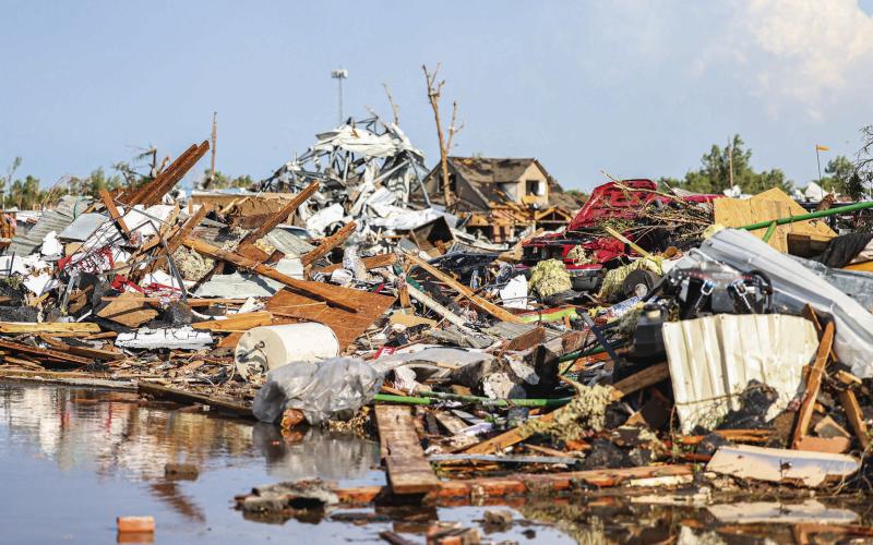 Tornado Aftermath, East of Main Street Photo by David Erickson
