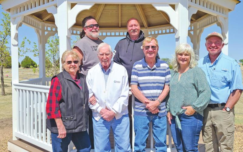NEW GAZEBO UNVEILED AT CEMETERY