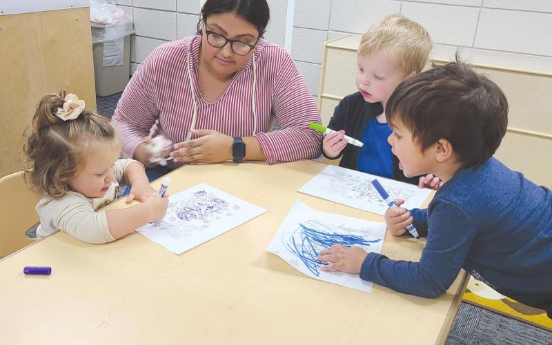 KIDS COLORING CAREFULLY