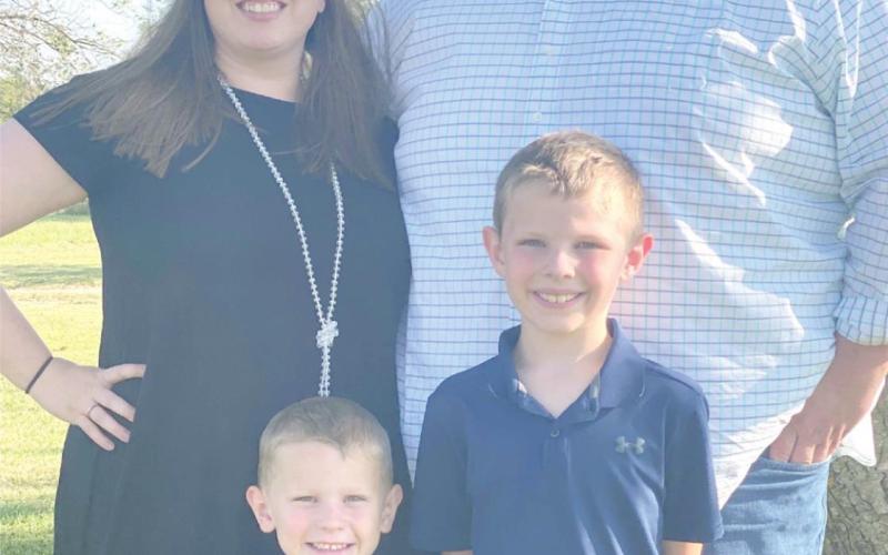 Megan and Donnie Johnson, with sons Rylan and Braylon