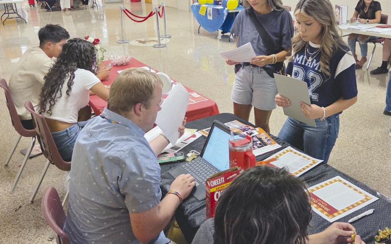Students at Perryton schools returned to classes on Wednesday for a new year. In addition to registering for classes, students at Perryton High School spent the first part of the week getting last-minute paperwork completed, meeting their new teachers, getting reacquainted with old friends, and signing up for school clubs and extracurricular activities.