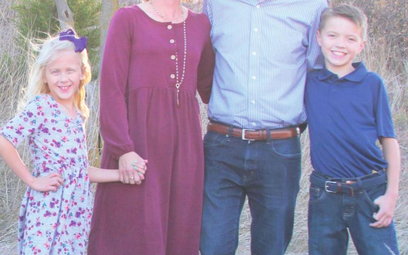 Valerie and Bryan Noggle with children Ellery and Truett