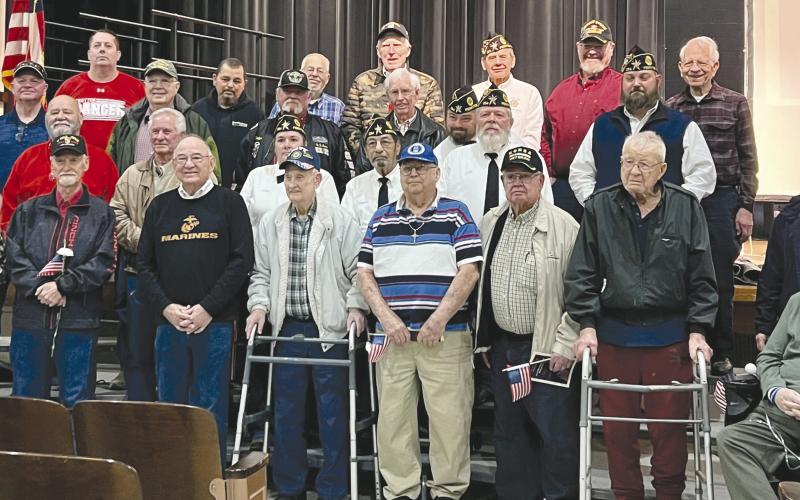 PERRYTON VETERANS RECOGNIZED AT PHS PROGRAM
