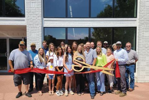 - Members of the Perryton-Ochiltree Chamber of Commerce, along with friends, family, staff, and well-wishers were on hand on July 19 for a ribbon-cutting ceremony for the Cut Collective at 310 S. Main in Perryton. The hair salon and clothing store is owned by Alissa and Byron Hoover.