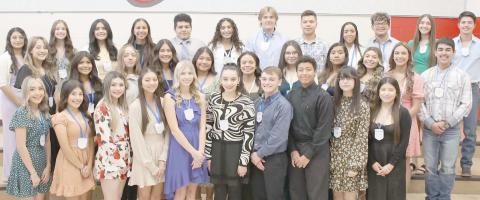 NHS INDUCTS NEW JUNIOR MEMBERS—