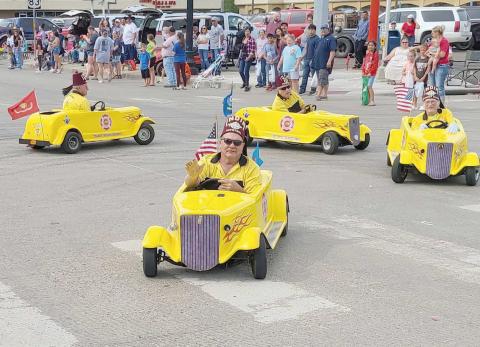 SECOND PLACE NON-PROFIT— Ochiltree County residents lined Main StreetAug. 20 to watch the annual Wheatheart of the Nation Celebration parade. The second place prize for the Non-Profit Float category went to the Shriners.