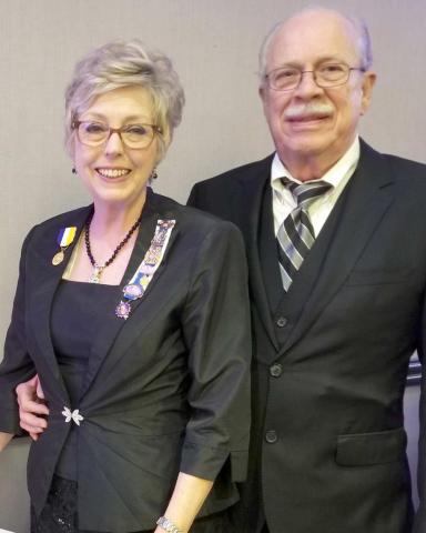 Barbara Johnson and husband Dale