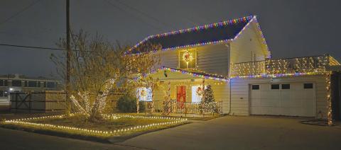 Many Perryton and Ochiltree County residents decorated their homes, both inside and out, for the Christmas season this year. Bright lights on houses and trees, inflatable snowmen, illuminated nativity scenes and more showed up in yards all over town. Among the brightly decorated houses was the home of Juan Barrales at 410 SW 5th.