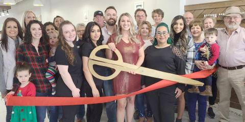 RIBBON CUTTING FOR PAINT NAIL BAR
