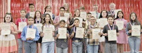 FIFTH GRADE WILLIAMS AWARD RECIPIENTS