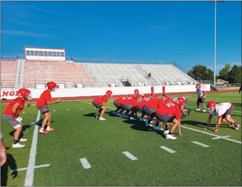 Perryton High School football players and coaches started two-a-days this month, focusing on improving skills, learning plays, powering their way through drills, and boosting endurance. The Rangers will play their first game of the season on Friday, Aug. 30, at Ranger Field against Canyon.
