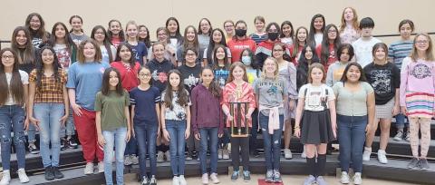 SIXTH-GRADE GIRLS WIN SWEEPSTAKES