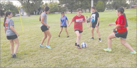 KICKING IT FOR SOCCER